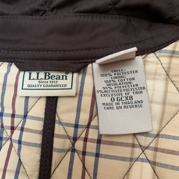 EUC LL Bean quilted riding jacket ladies regular small - Picture 5 of 6